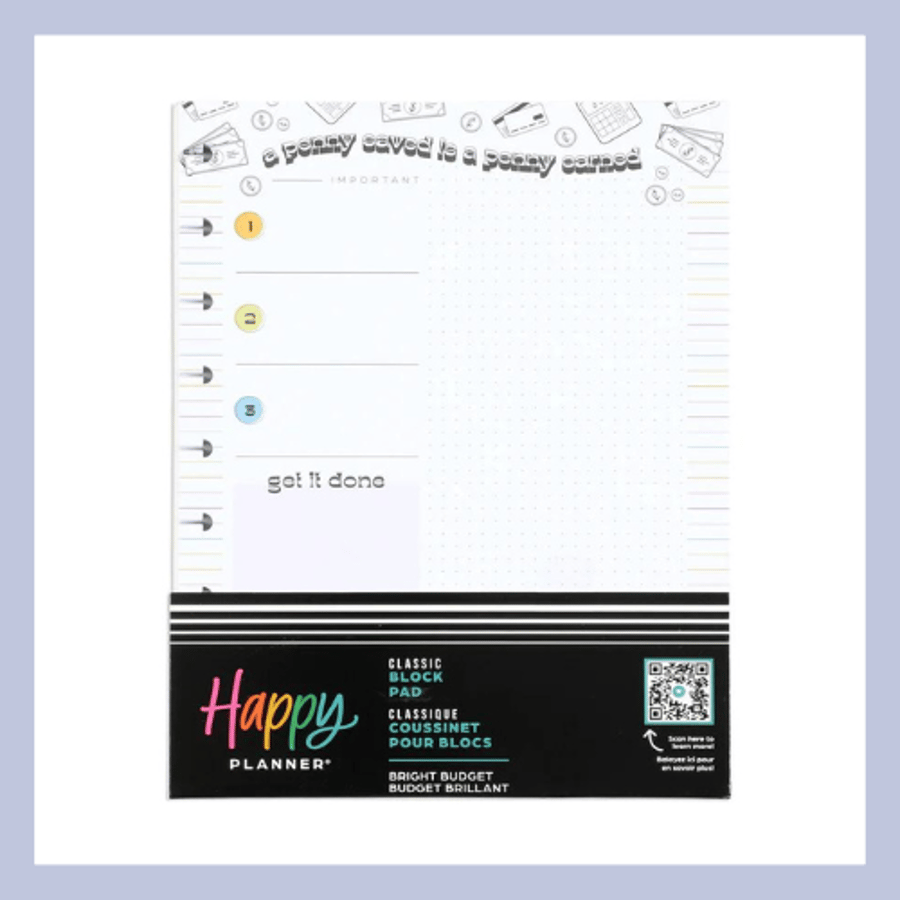 The Happy Planner áfylling – Fjármál og sparnaður