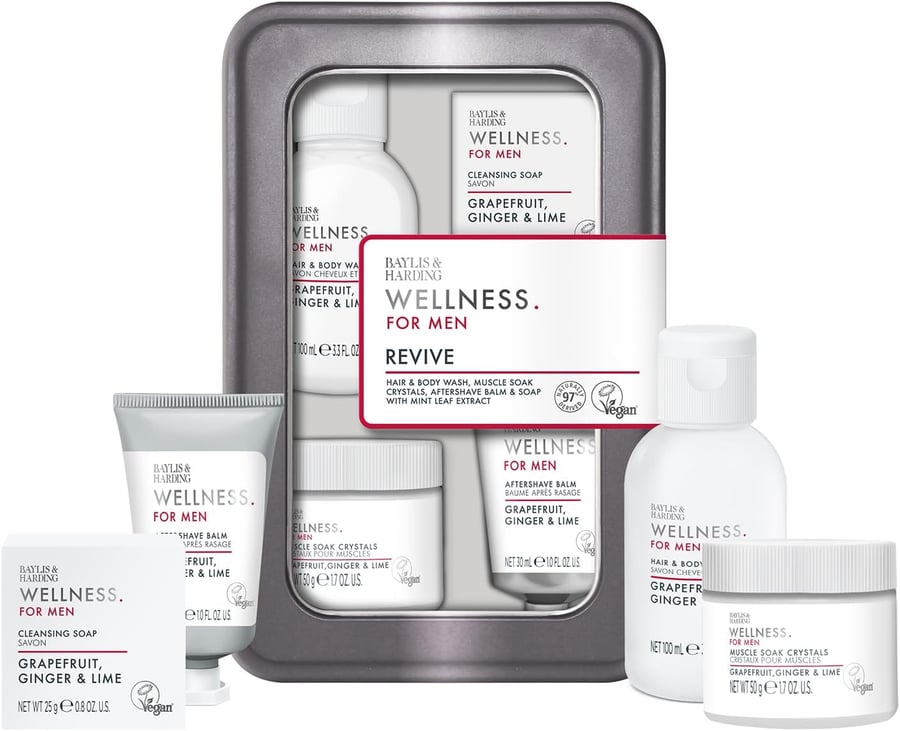 Baylis & Harding Wellness Fyrir Herran Nauðsynlegt Gjafasett fyrir hans vellíðan