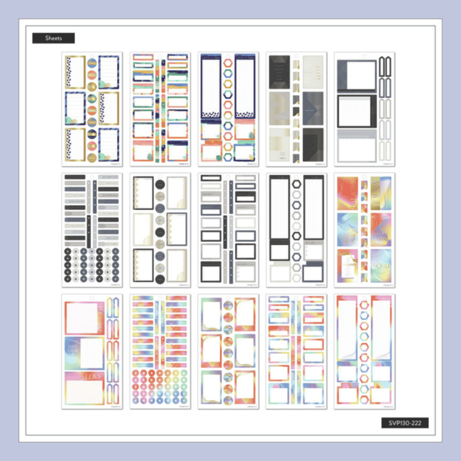The Happy Planner límmiðar – Djarfur pakki