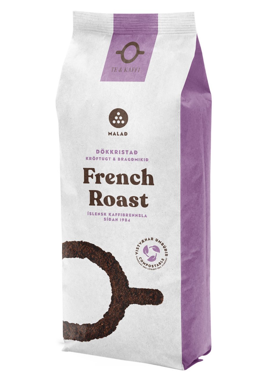 Te & Kaffi French Roast Malað 400 g