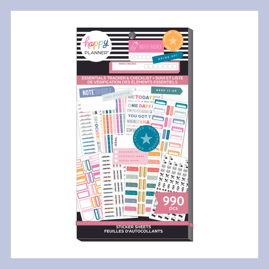 The Happy Planner límmiðar – Tékklistar og venjur