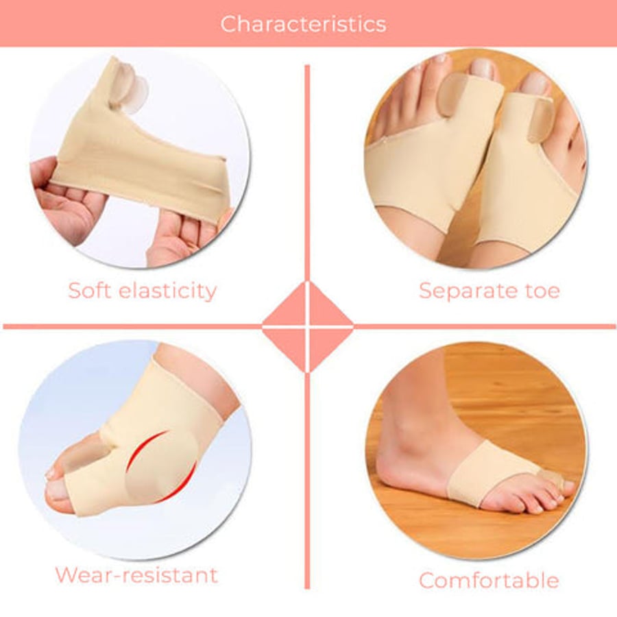 LS Foot Care Hallux Valgus Sokkur m/Púða