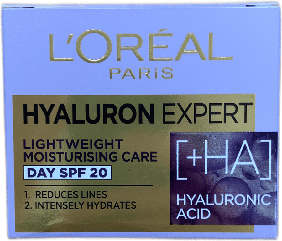 L'Oréal Paris Hyaluron Expert létt rakagefandi dagkrem SPF 20 50 ml