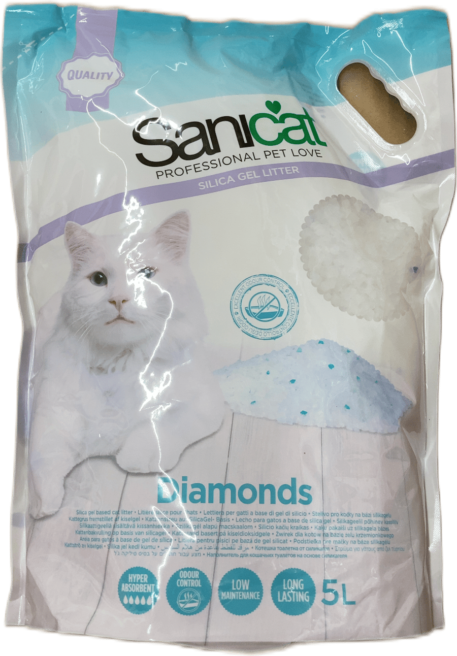 Sanicat Diamonds kísilgel kattasandur 5 l