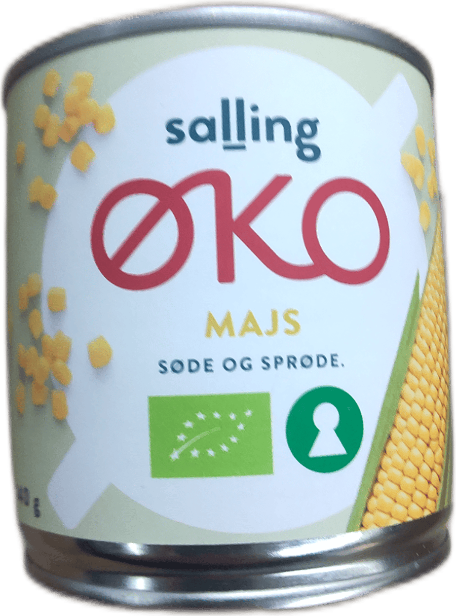 Salling lífrænn maís, sætur og stökkur 150 g