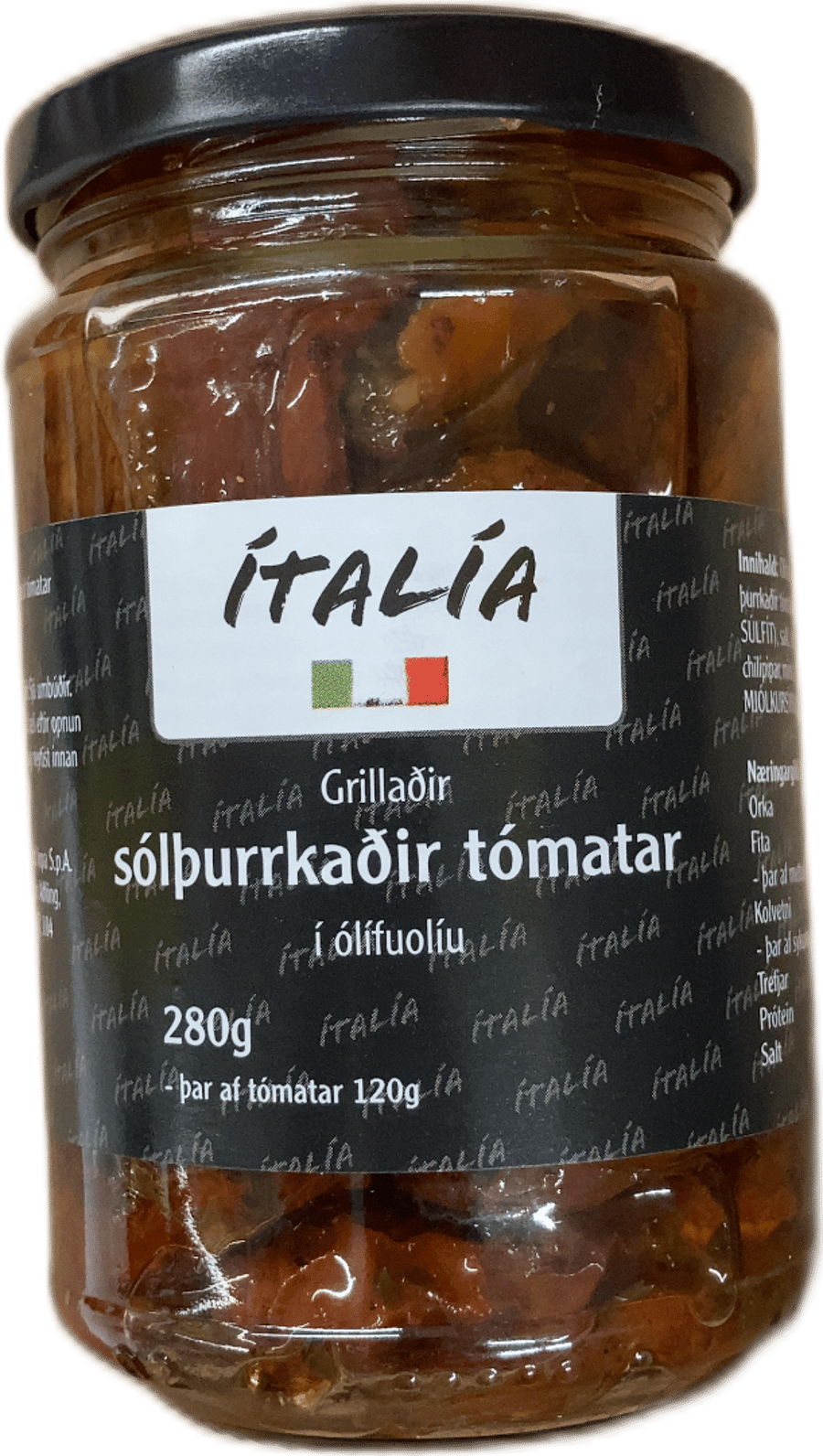 Italia Grillaðir sólþurrkaðir tómatar í ólífuolíu 280 g