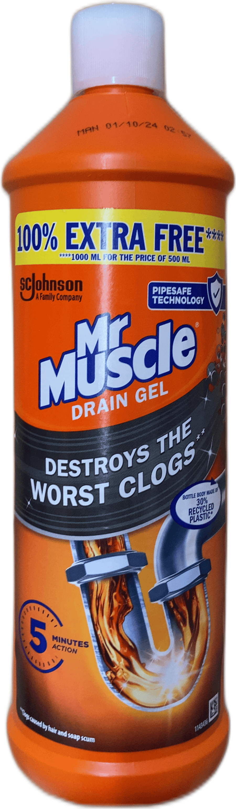 Mr Muscle stíflueyðandi gel 1000 ml