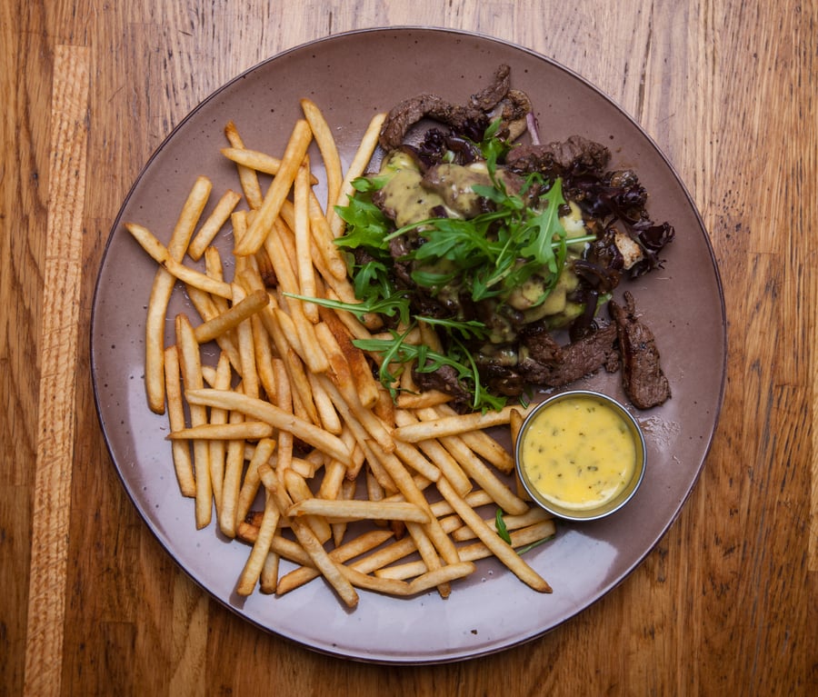 Opin steiksamloka / Open steak sandwich
