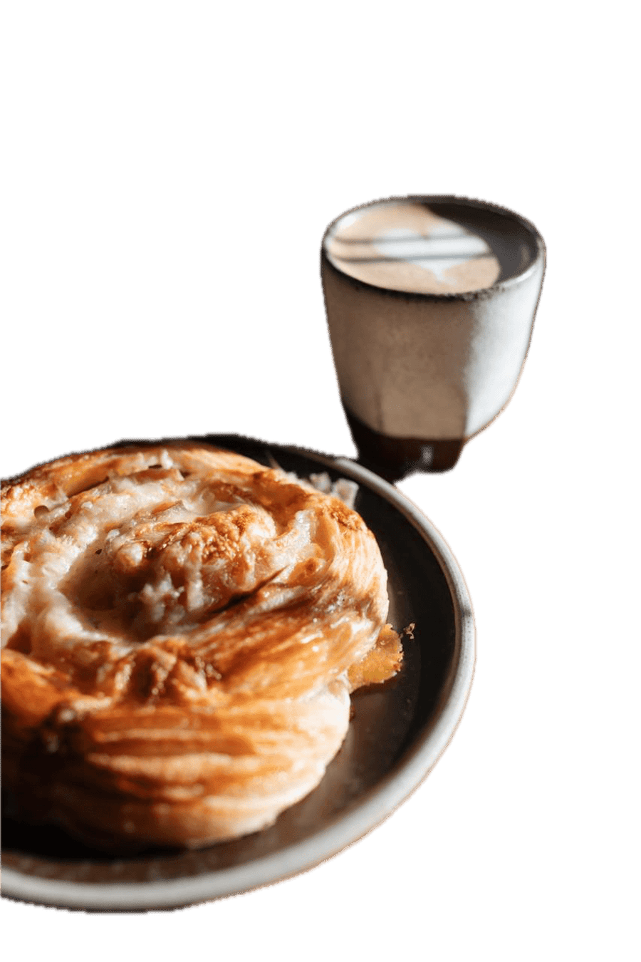 Skinku og osta Croissant