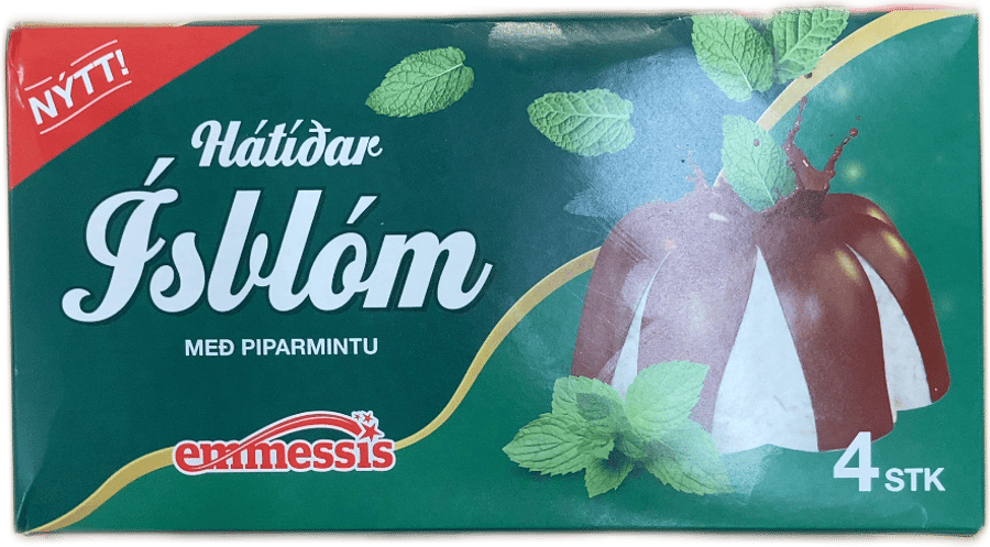 Emmessís Hátíðar Ísblóm með piparmintu 4 stk