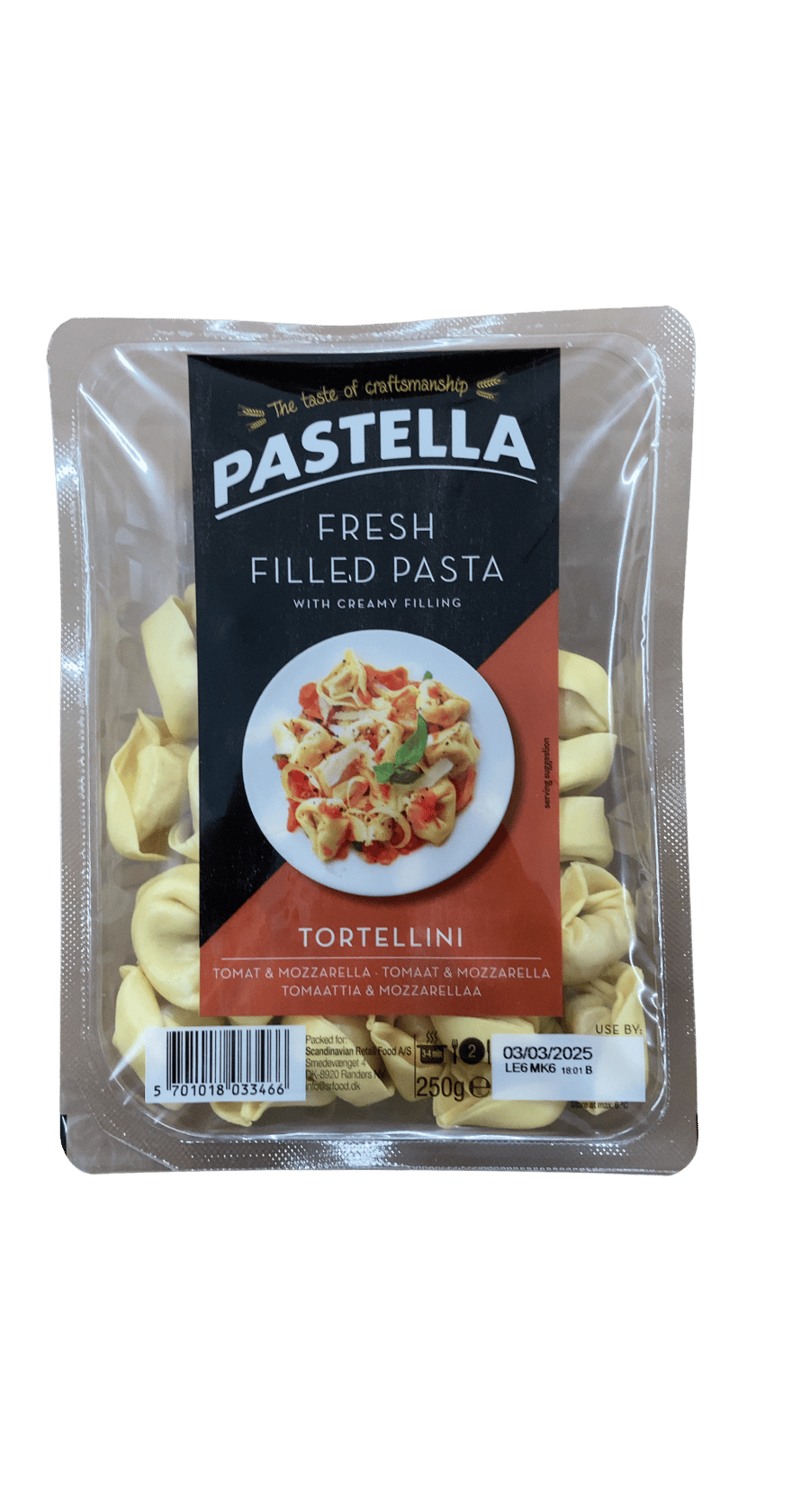 Pastella ferskt tortellini með tómötum og mozzarella 250 g