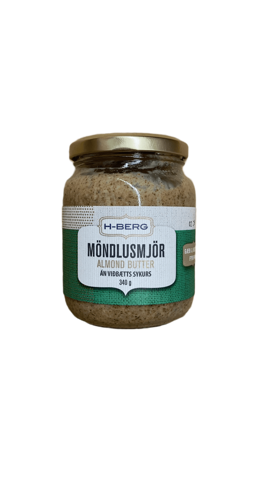H-Berg Möndlusmjör Án Viðbætts Sykurs 340 g