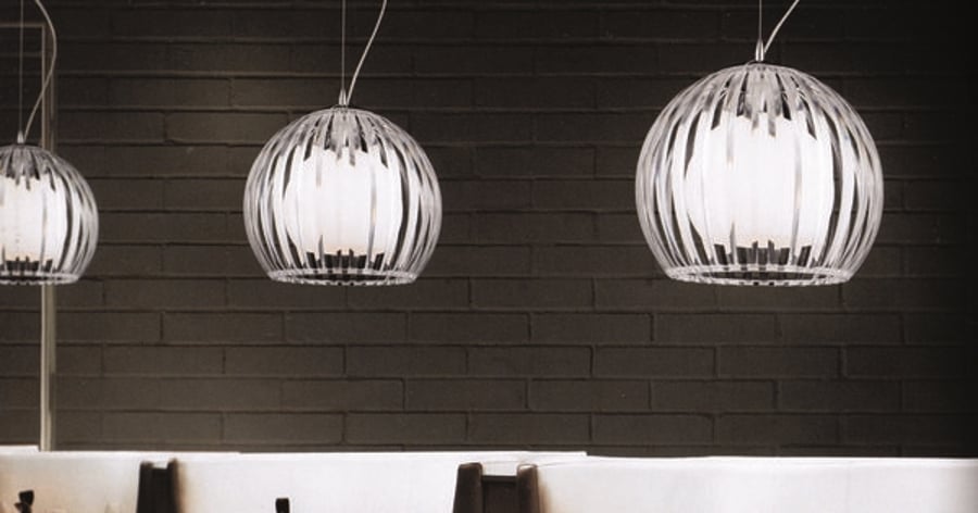 Arcada Large Clear Pendant