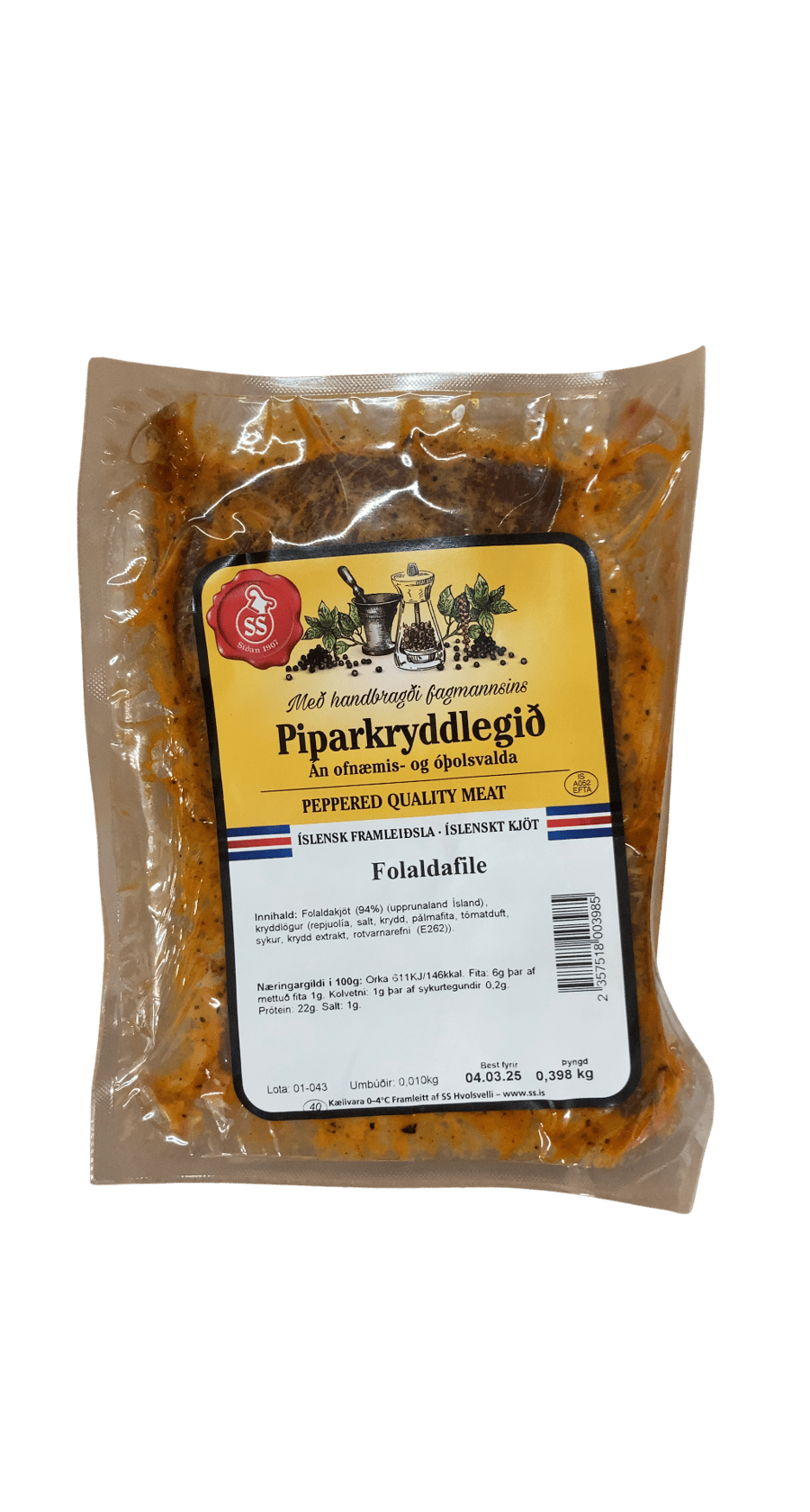 SS Piparkryddlegið Folaldafilé 398 g