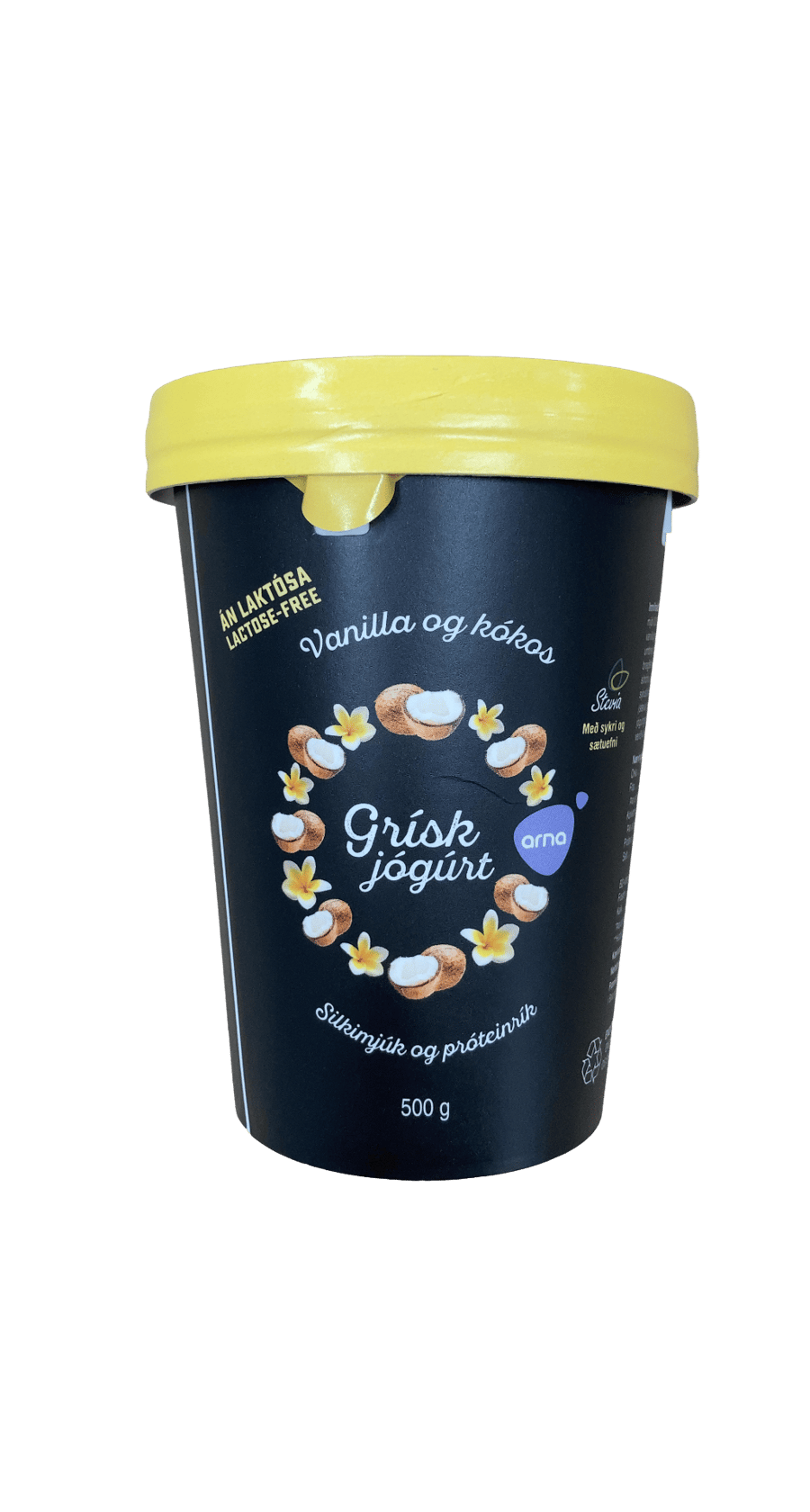 Arna Grísk jógúrt Vanilla og kókos Stevia 500 g