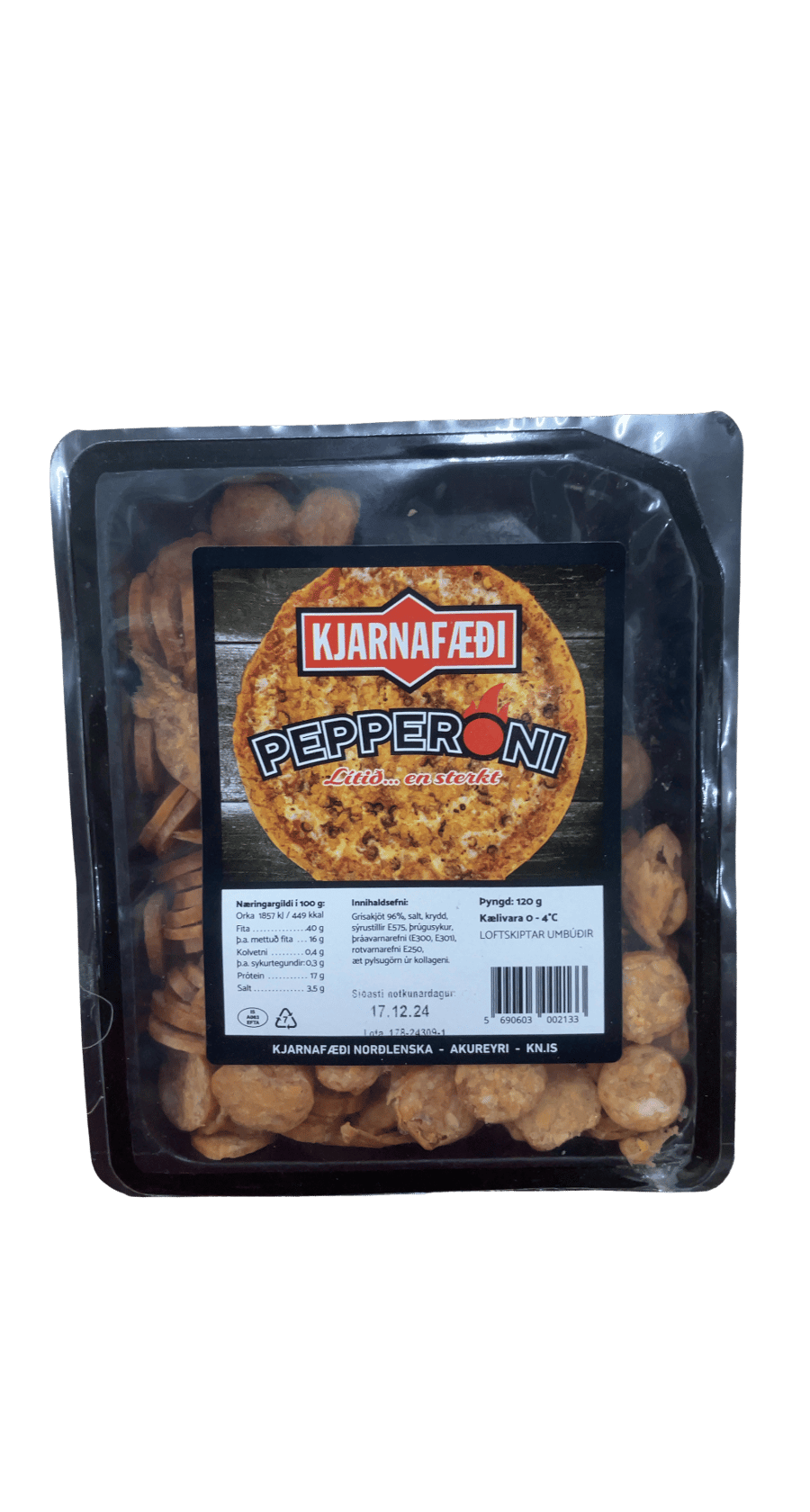 Kjarnafæði Pepperoni 120 g