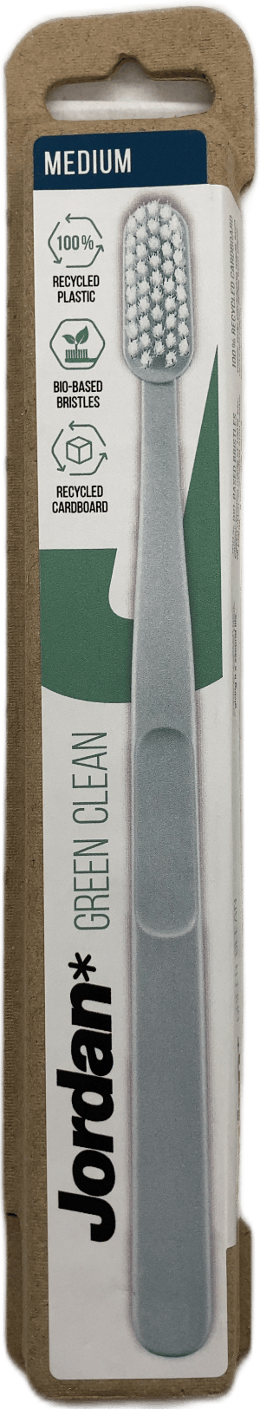 Jordan Green Clean miðlungs tannbursti
