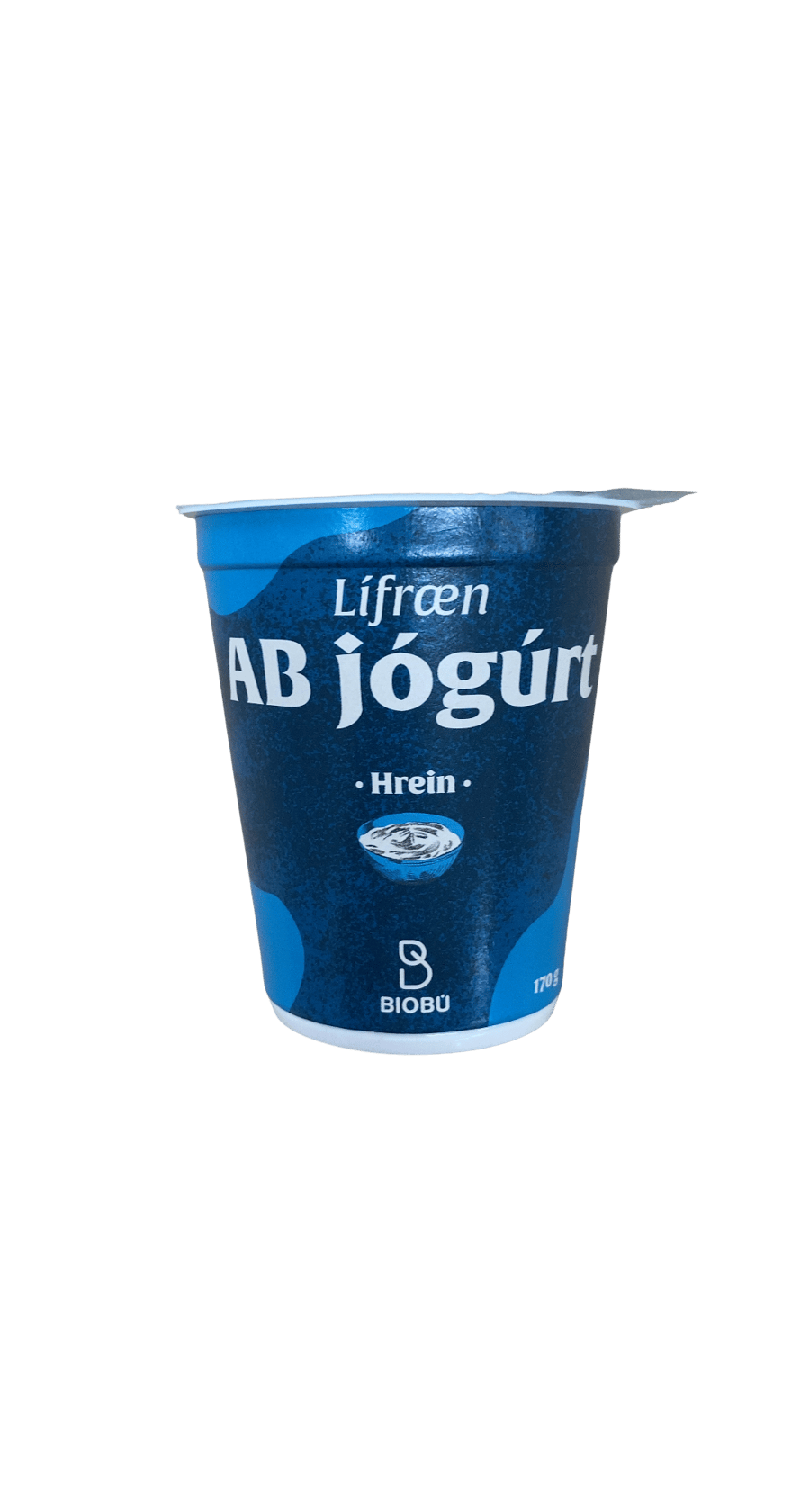 Biobú Lífræn AB Jógúrt Hrein 170 g