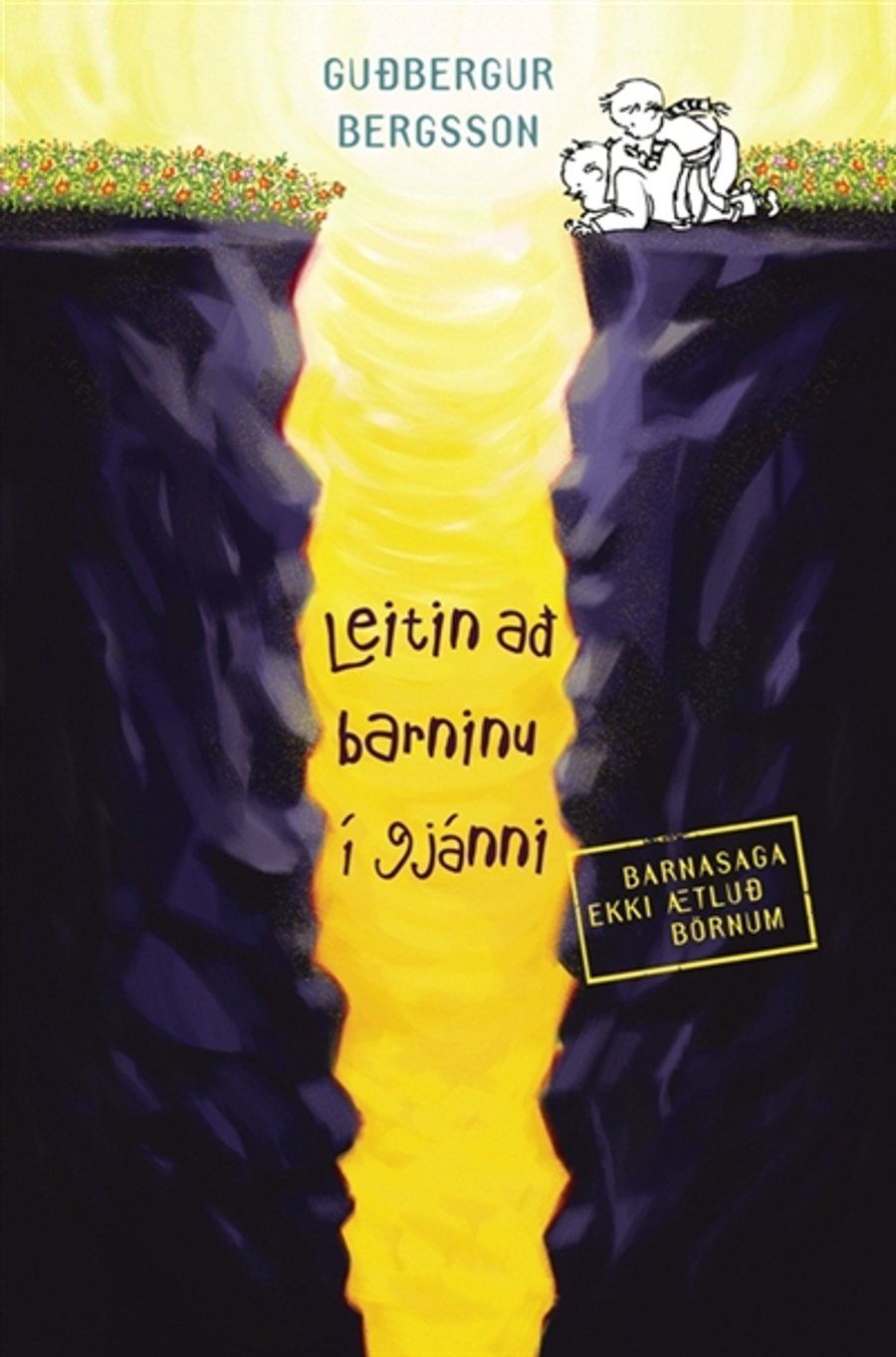 Leitin að barninu í gjánni