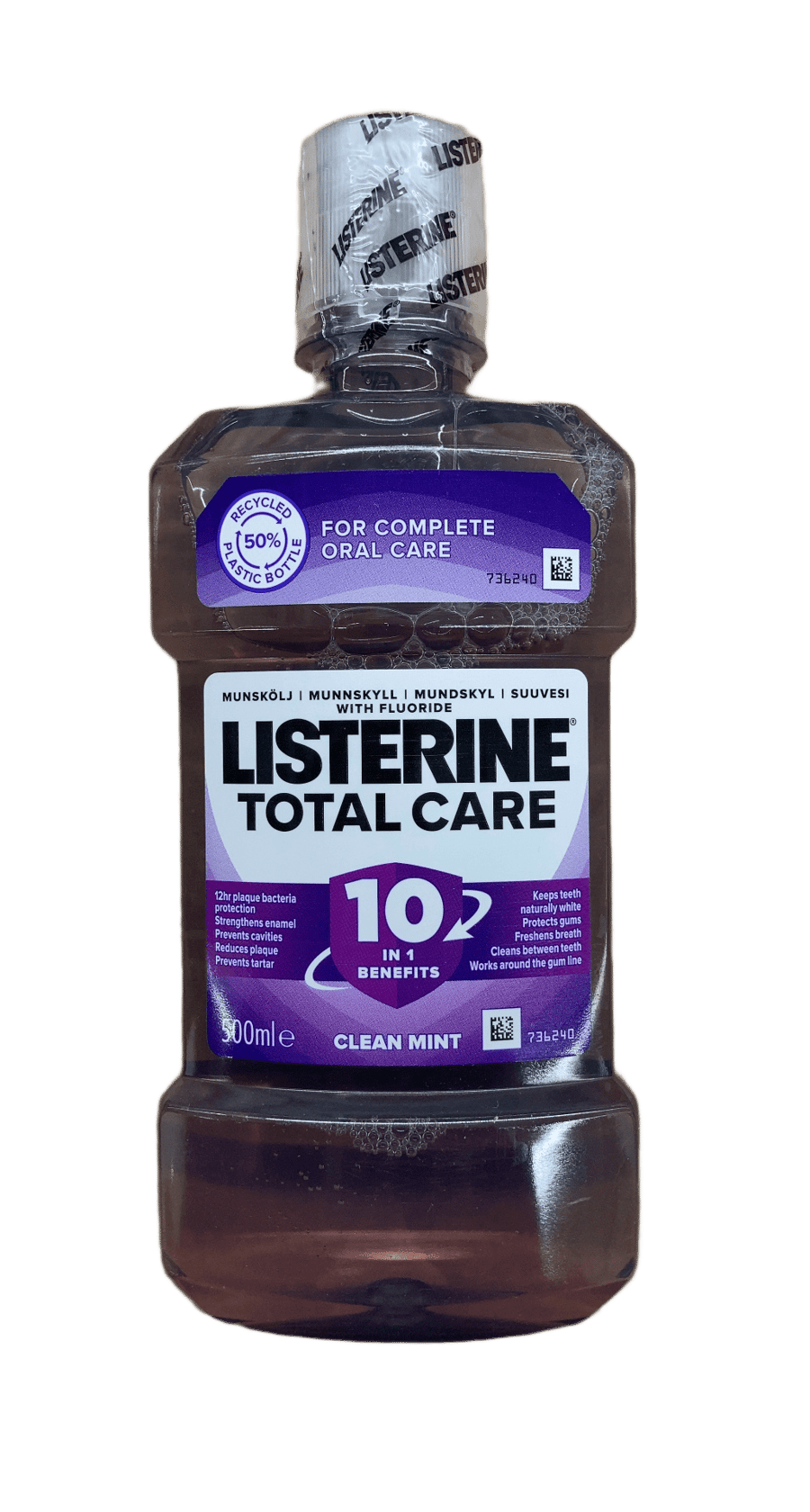 Listerine heildarumhirða, fersk mynta 500 ml
