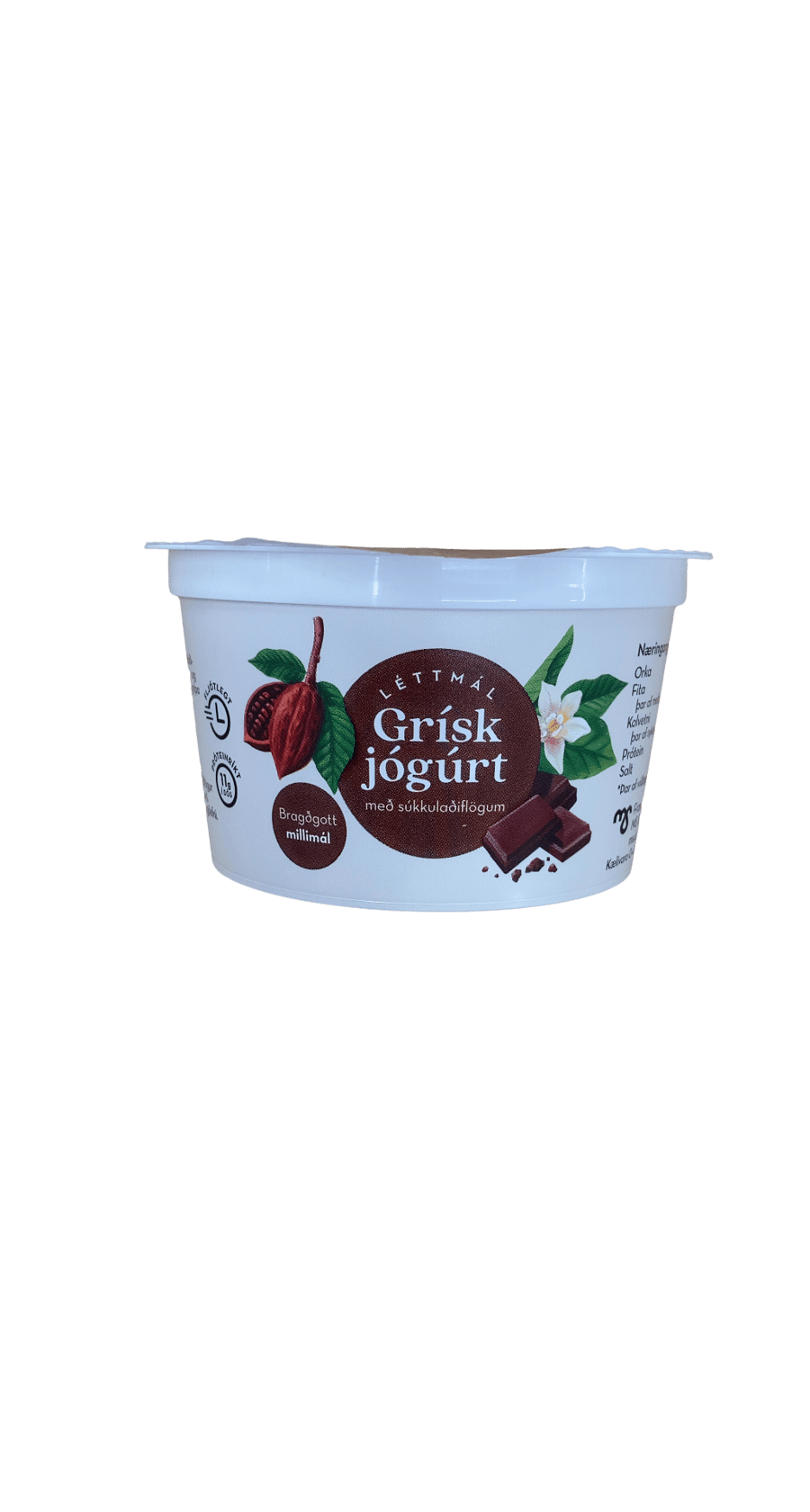 Léttmál Grísk jógúrt með súkkulaðiflögum 180 g