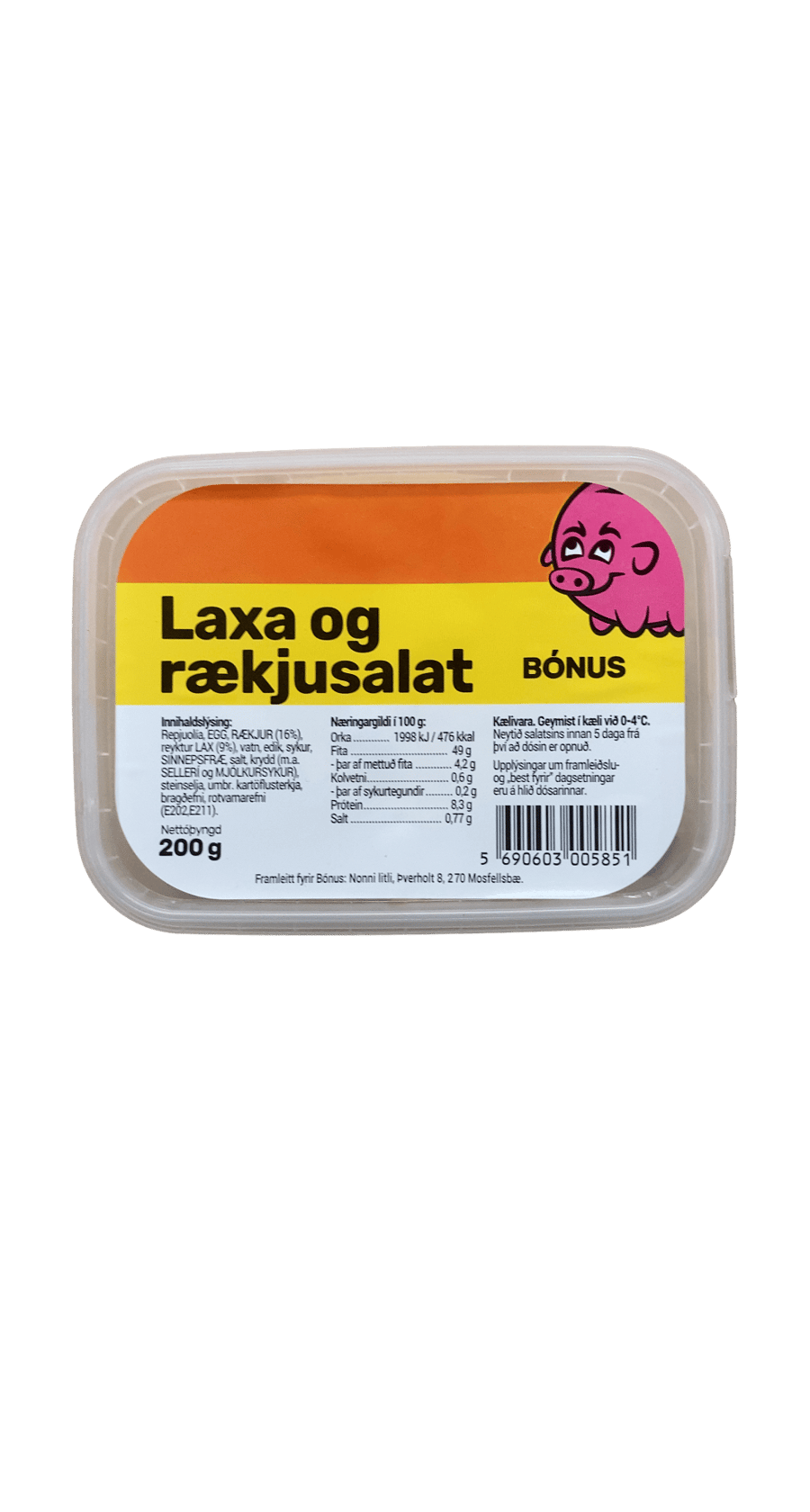 Bónus Laxa og rækjusalat 200 g