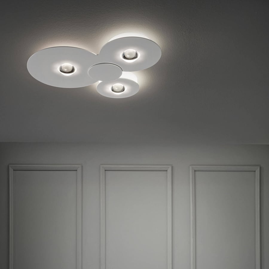 BUGIA PL3 Chrome ceiling light by Studio Italia Design