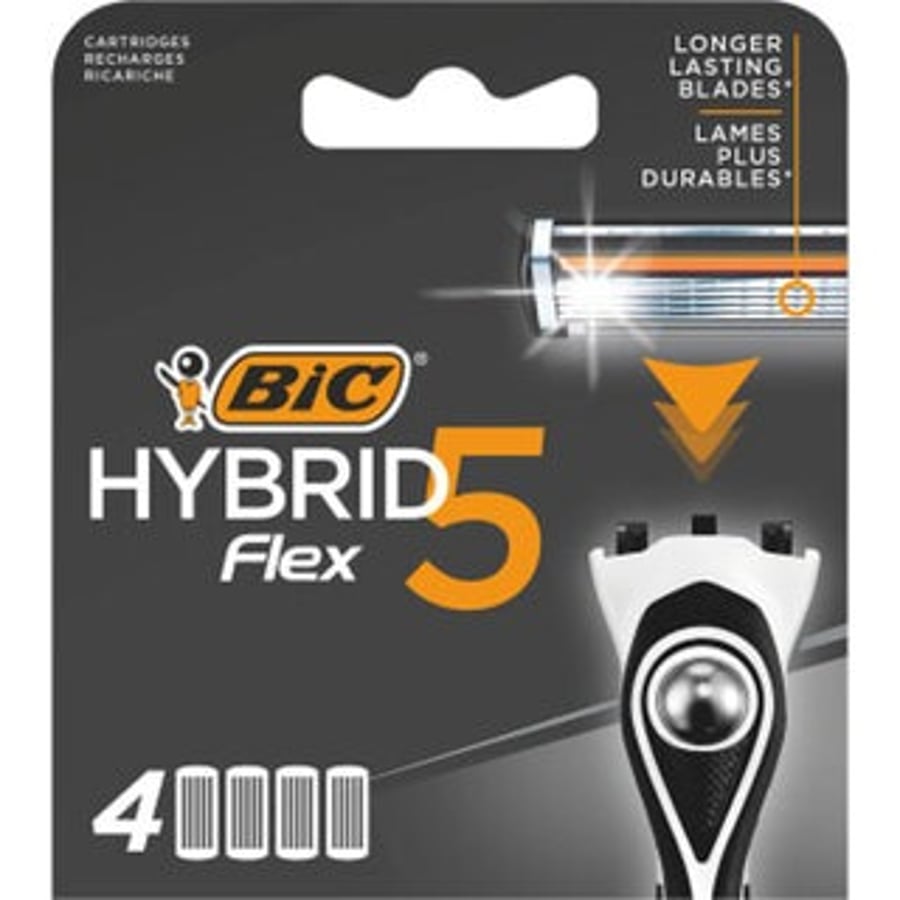 Bic Hybrid rakvélablöð fyrir herra 4 stk.