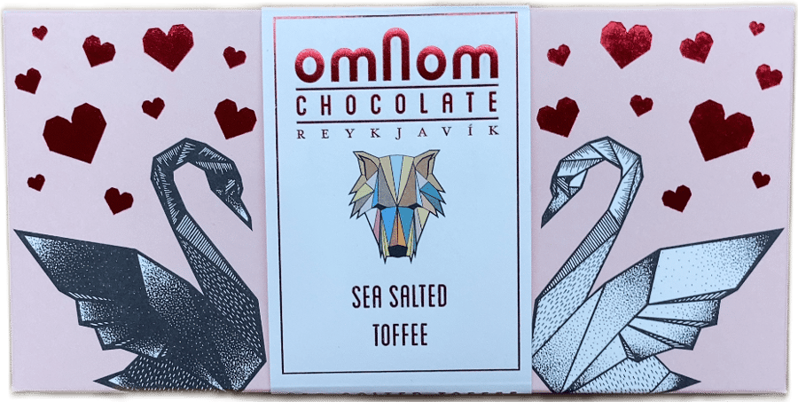 Omnom hvítt súkkulaði með sjávarsaltkaramellu 60 g