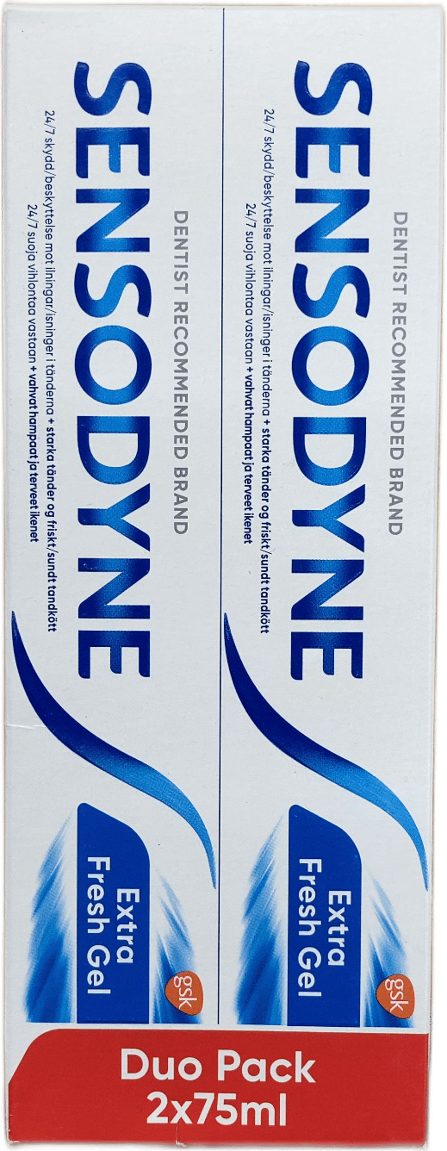 Sensodyne Extra Fresh gel tvípakki 2 x 75 ml