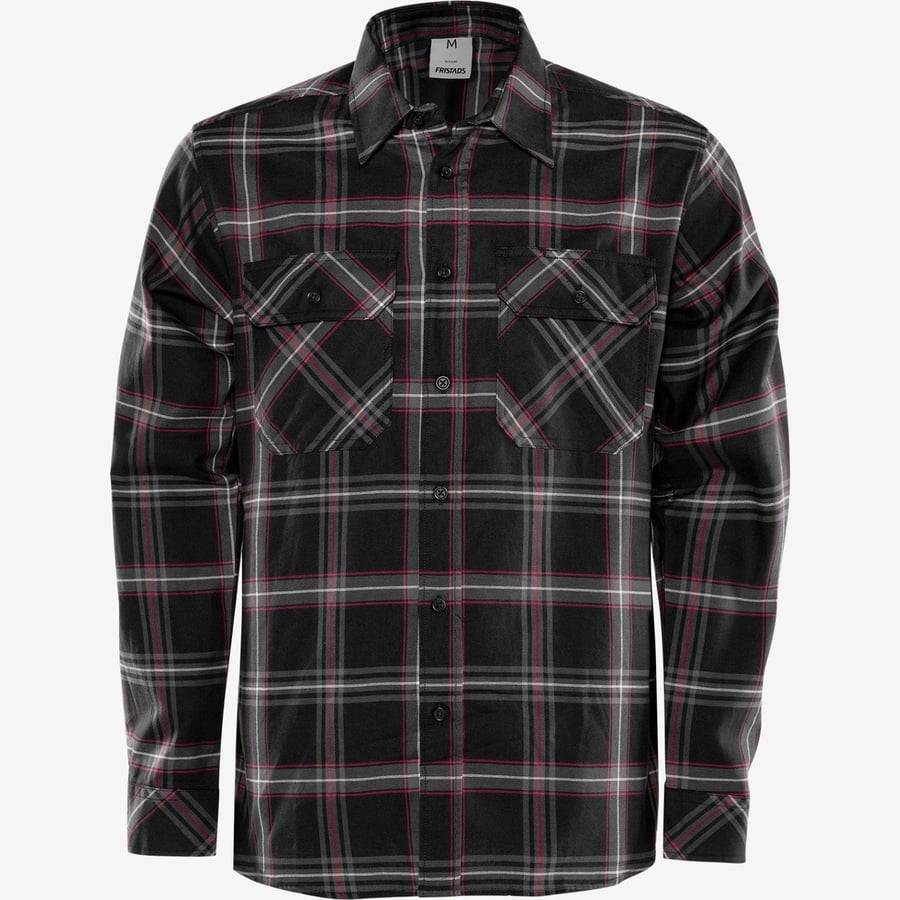 Fristads flannel skyrta svört köflótt