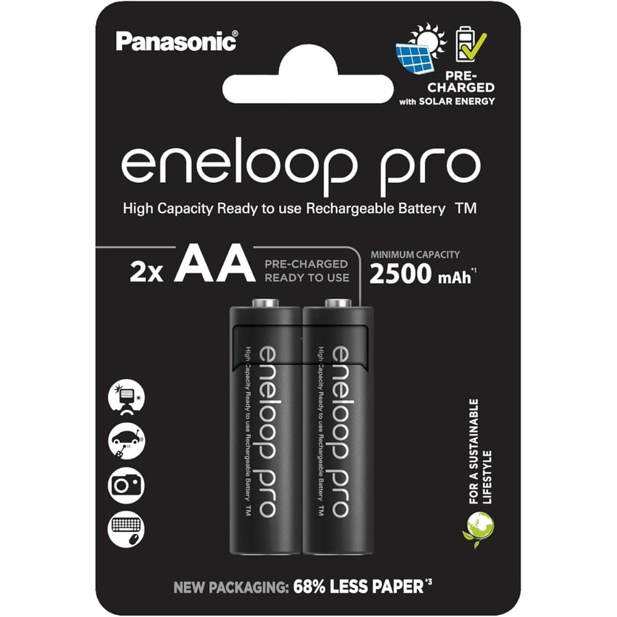 Hleðslurafhlöður 2xAA 1,2V 2500mAh