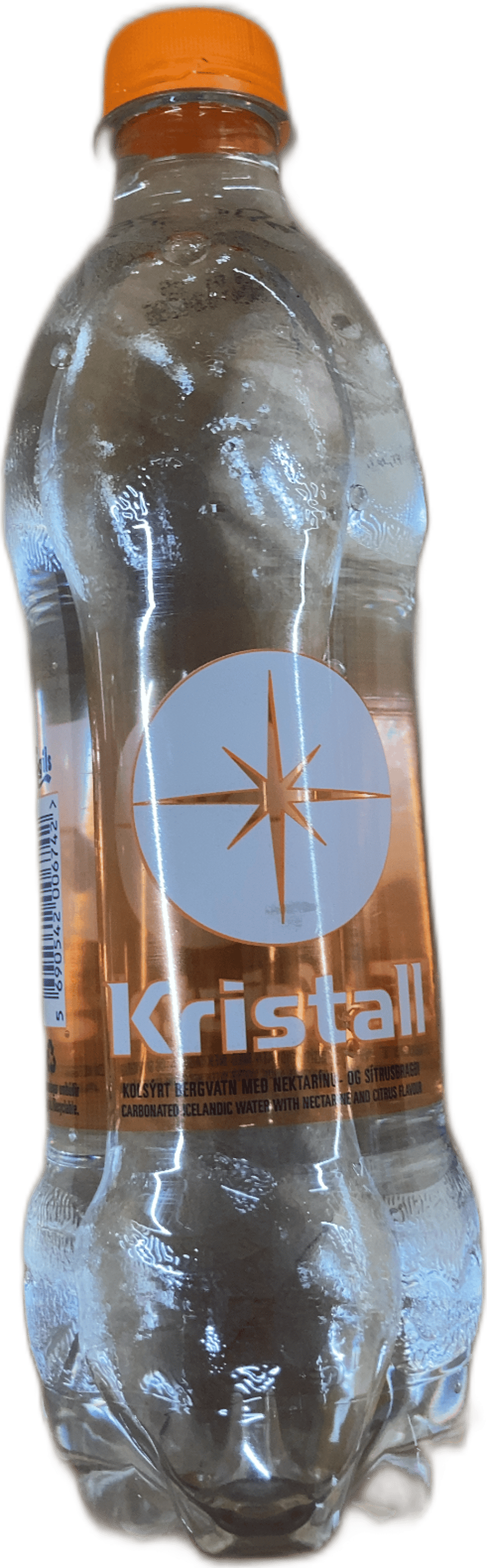 Kristall Kolsýrt Bergvatn Nektarína og Sítrus 500 ml