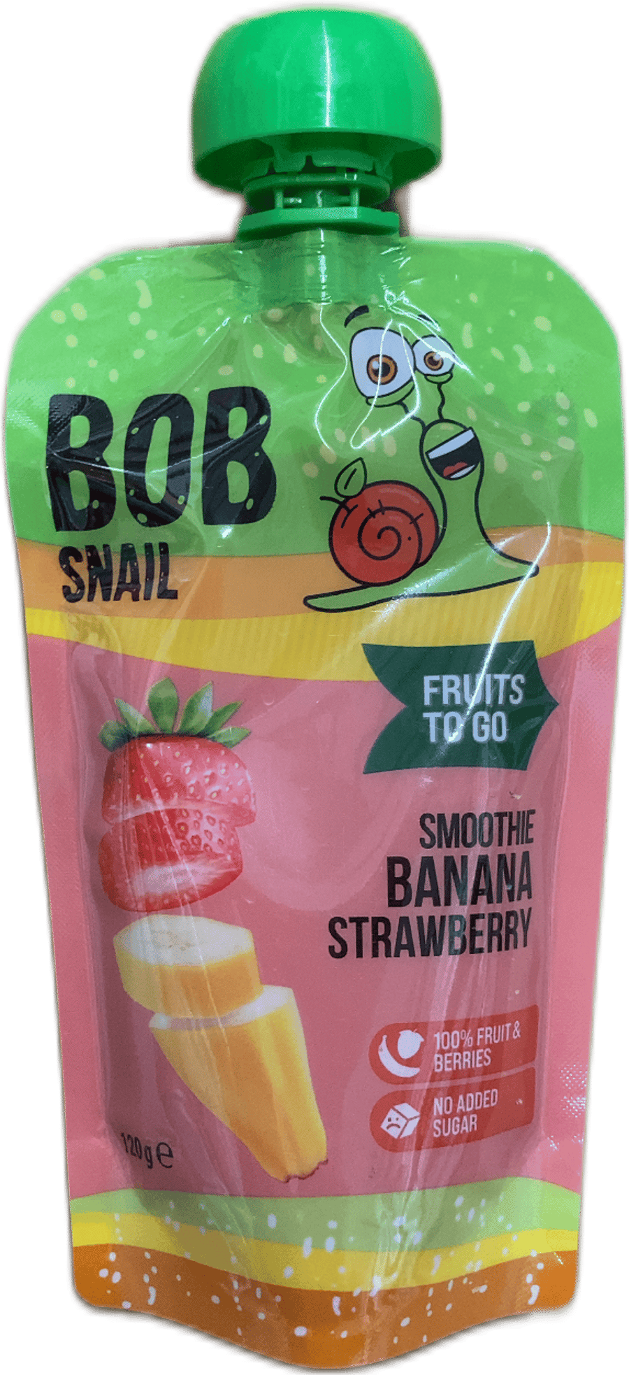 Bob Snail smoothie banani-jarðarber 120 g