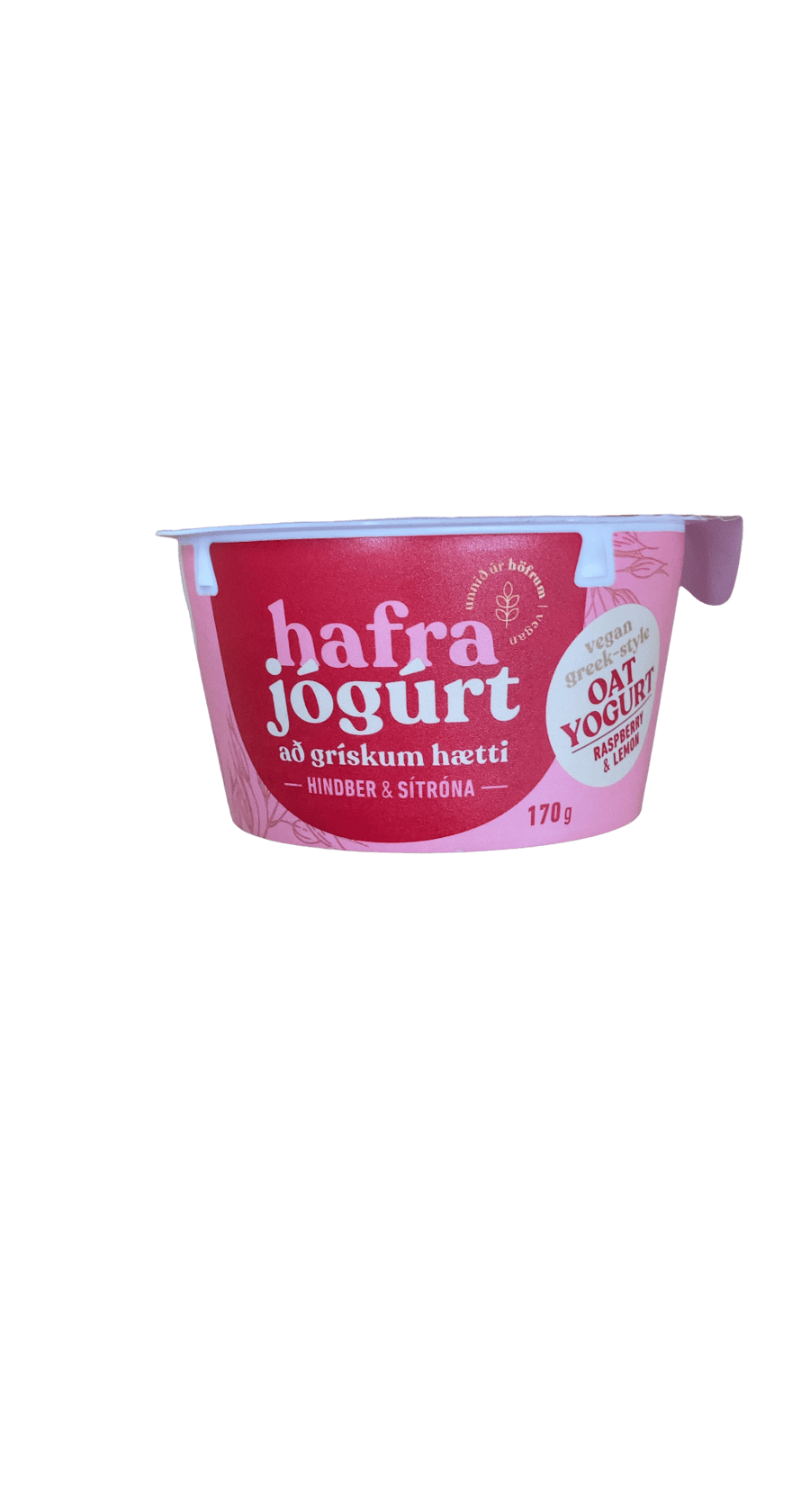 Hafrajógúrt að grískum hætti Hindber & sítróna 170 g