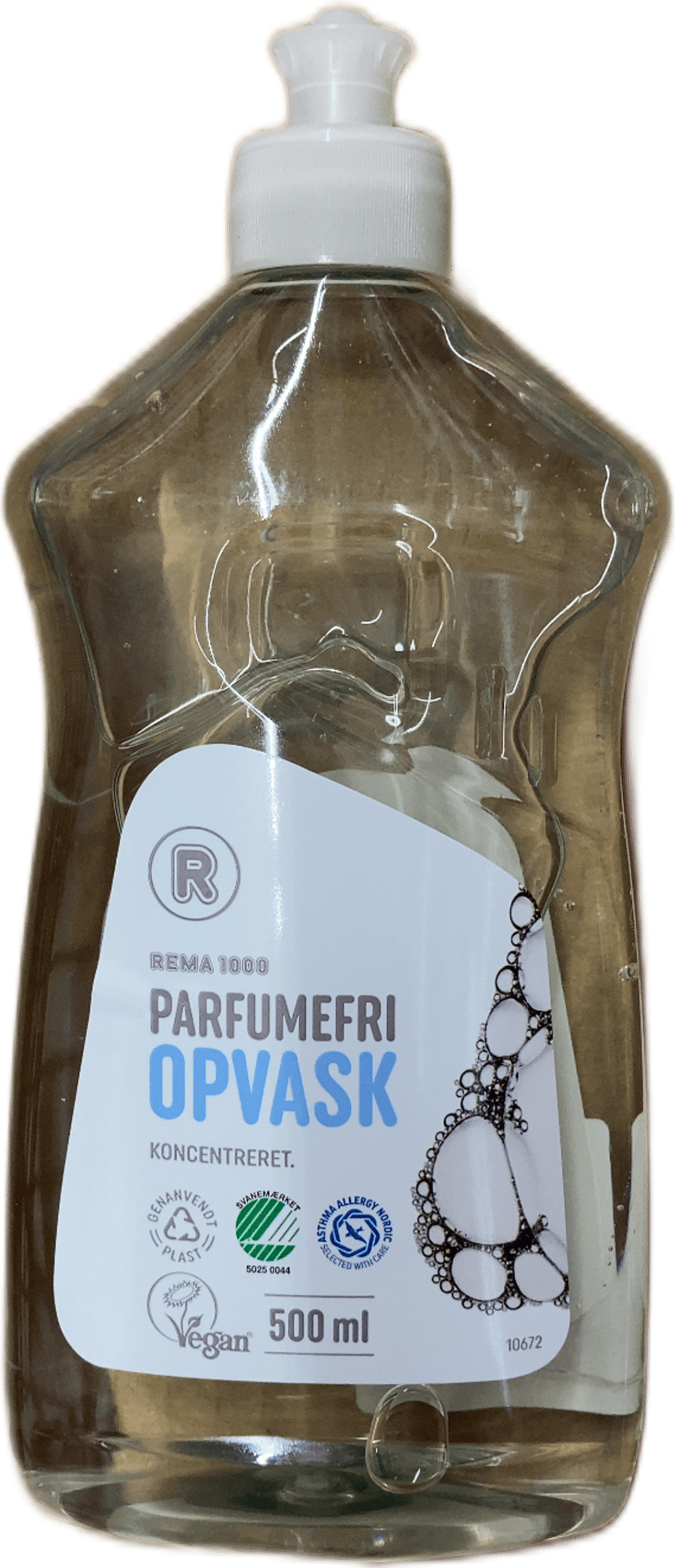 Rema 1000 uppþvottalögur ilmefnalaus 500 ml