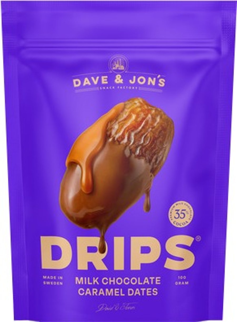 Dave & Jon's döðlur með súkkulaði 100 g
