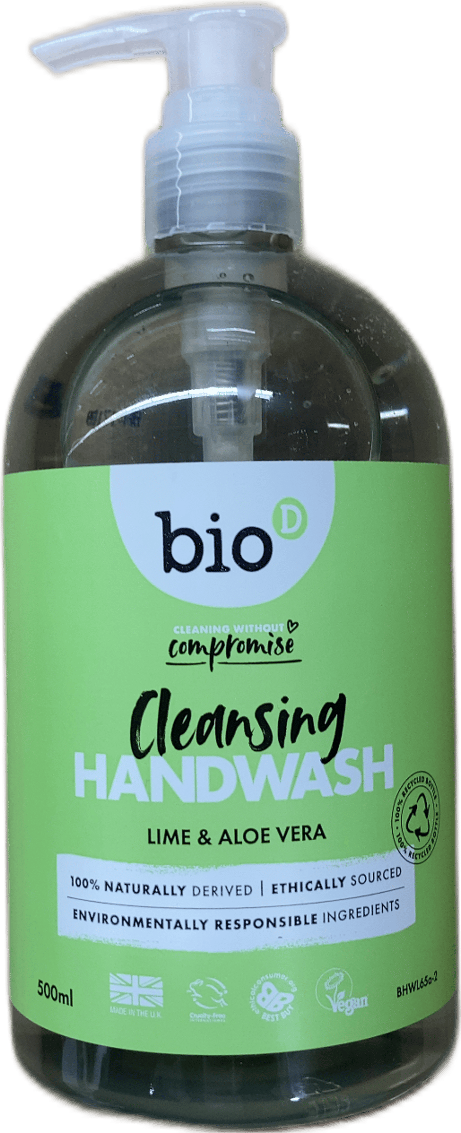 Bio-D límónu- og aloe vera hreinsandi handsápa 500 ml