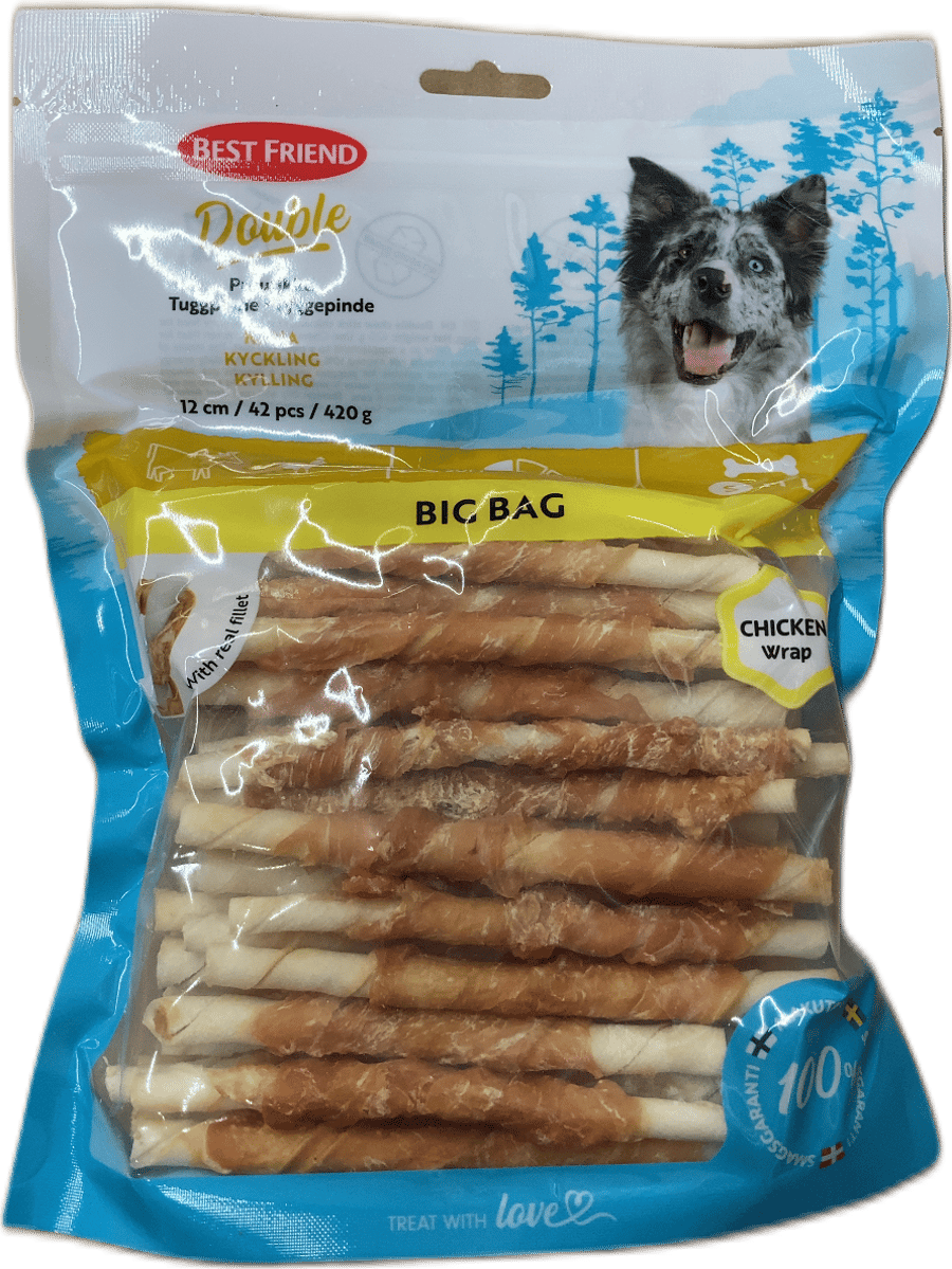 Best Friend tvöfaldur kjúklingavafningur 420 g