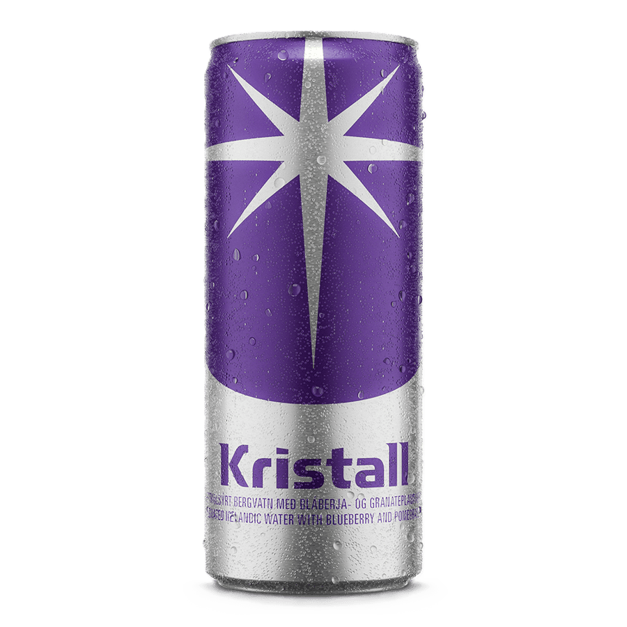 Kristall bláberja- og granatepla 0,33L
