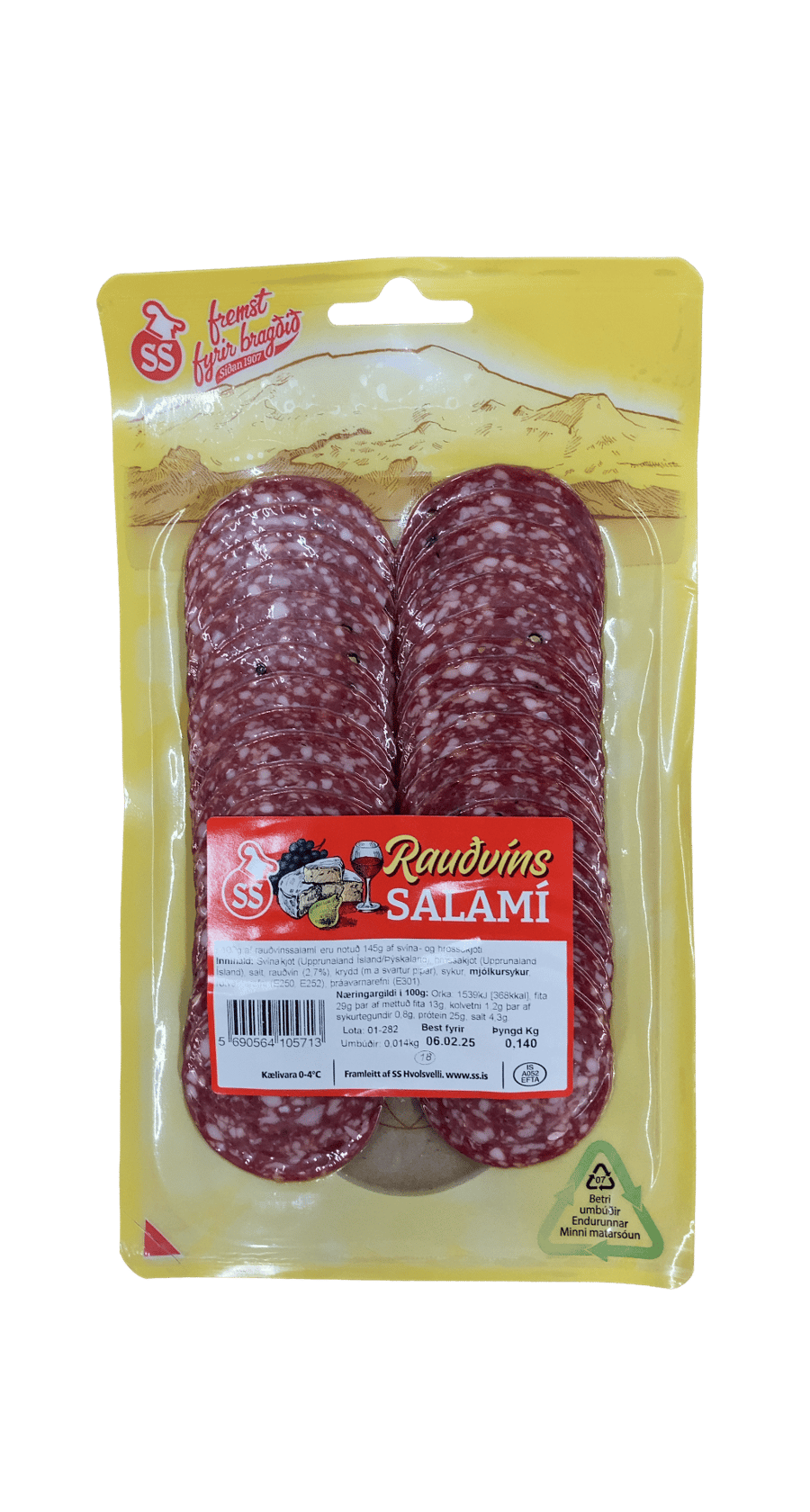 SS Rauðvíns Salamí 140 g