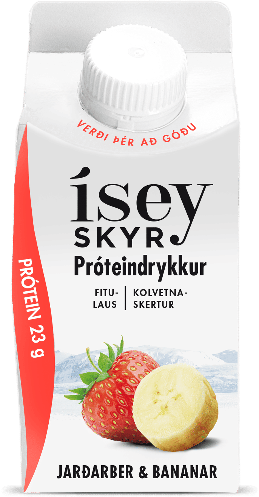 Ísey próteindrykkur jarðarberja/banana 300 ml