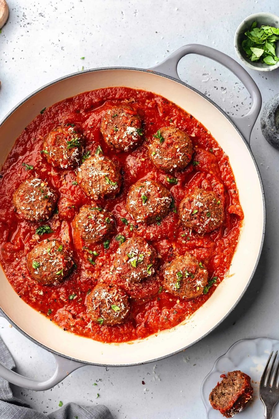 Vegan Meatballs in Marinara Sauce