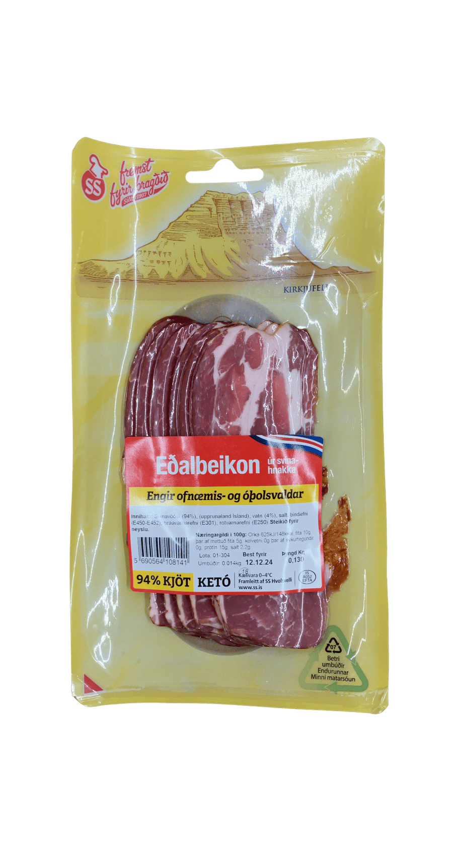 SS Eðalbeikon úr svínahnakka 130 g