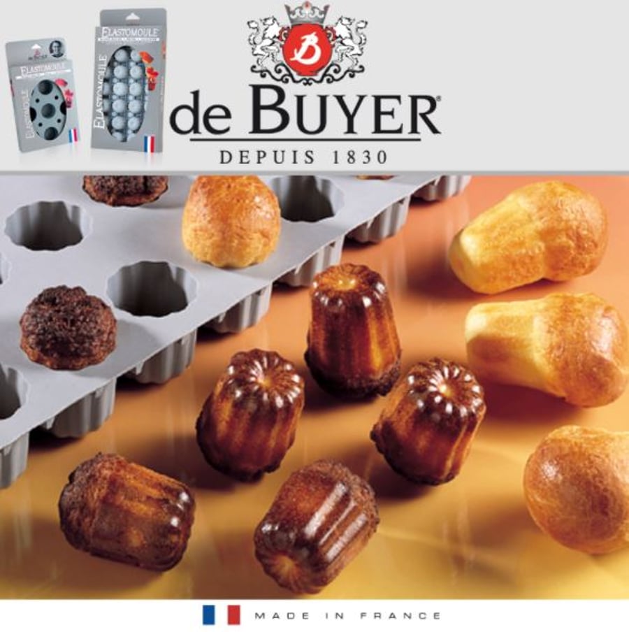 Silikon bordelais form fyrir 12 kökur