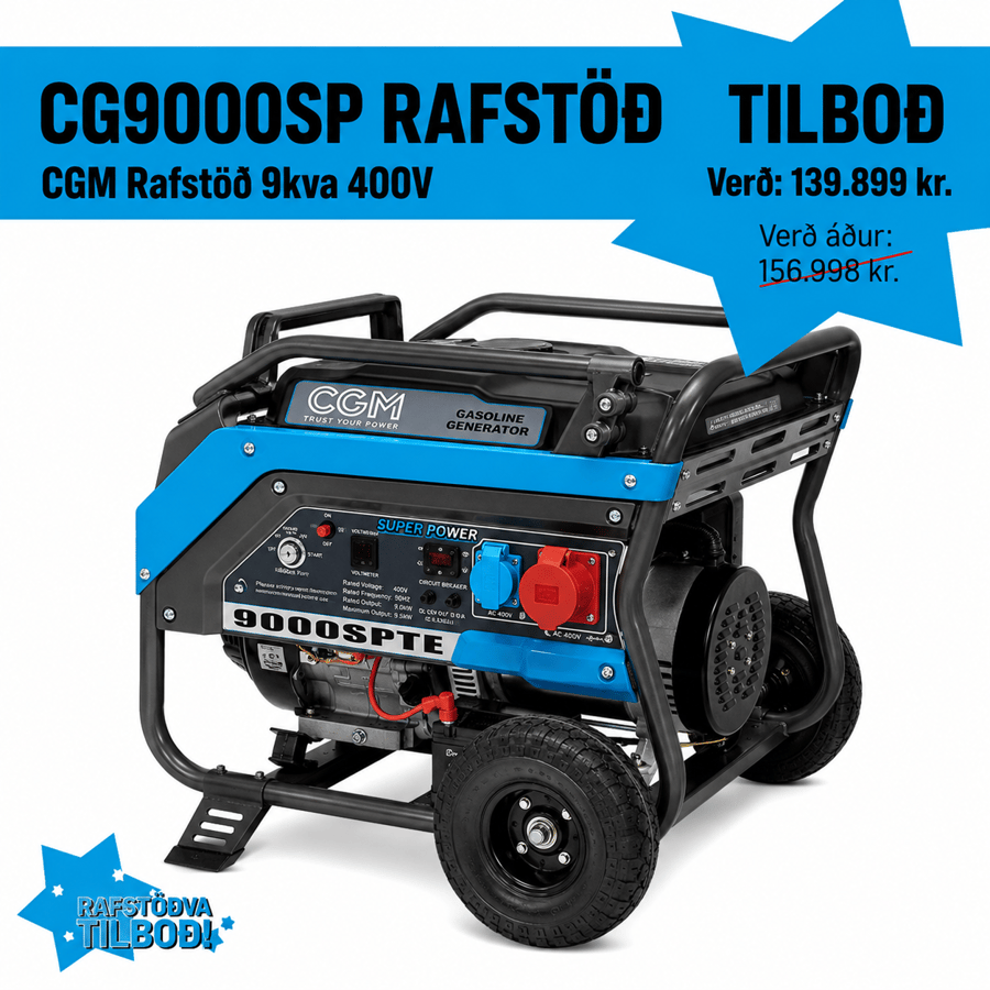 CGM Rafstöð 9kva 400V