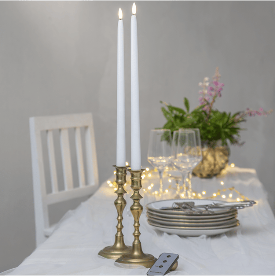 LED DINNER CANDLE 2P FLAMME SL