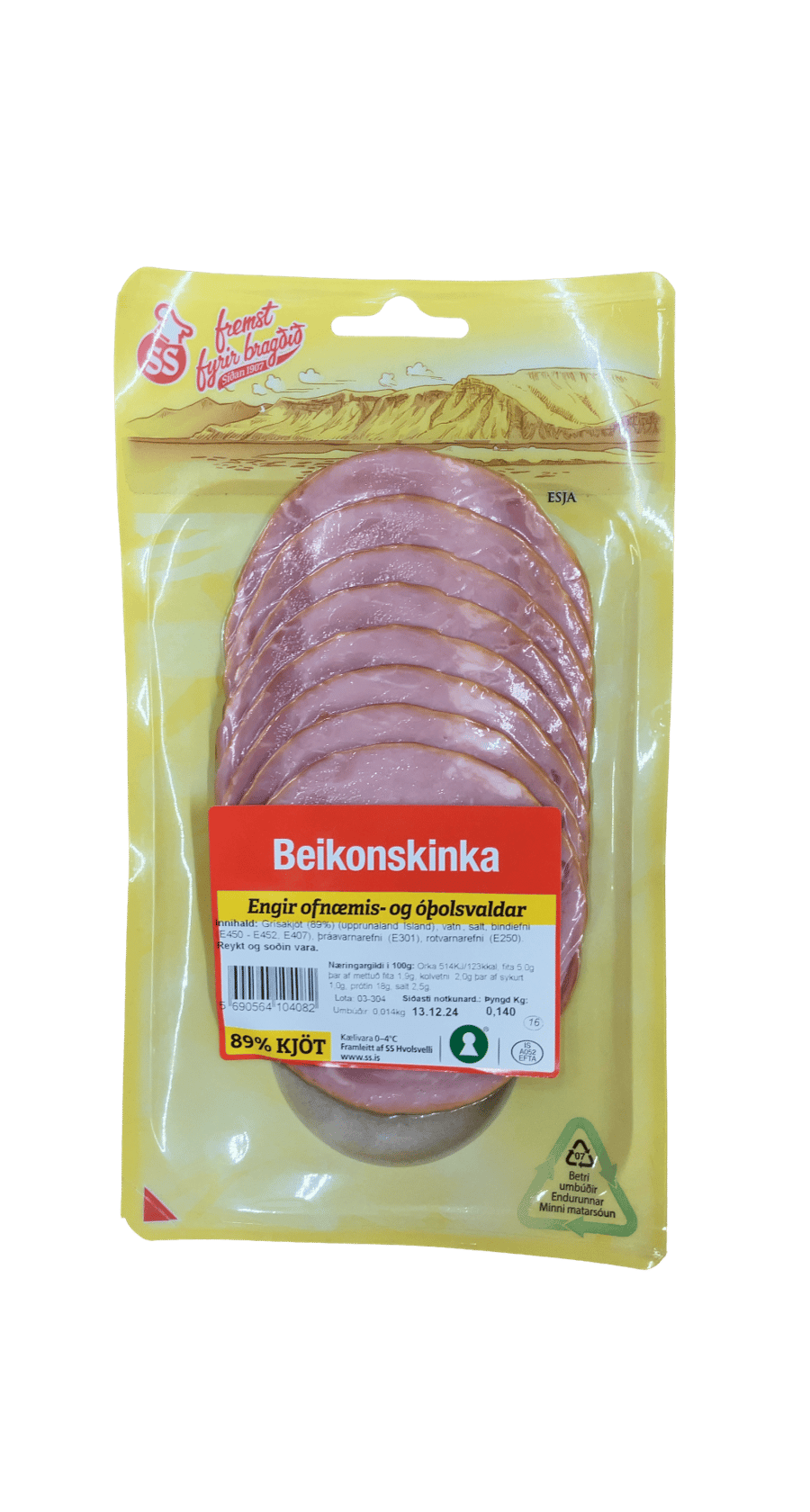 SS Beikonskinka 140 g