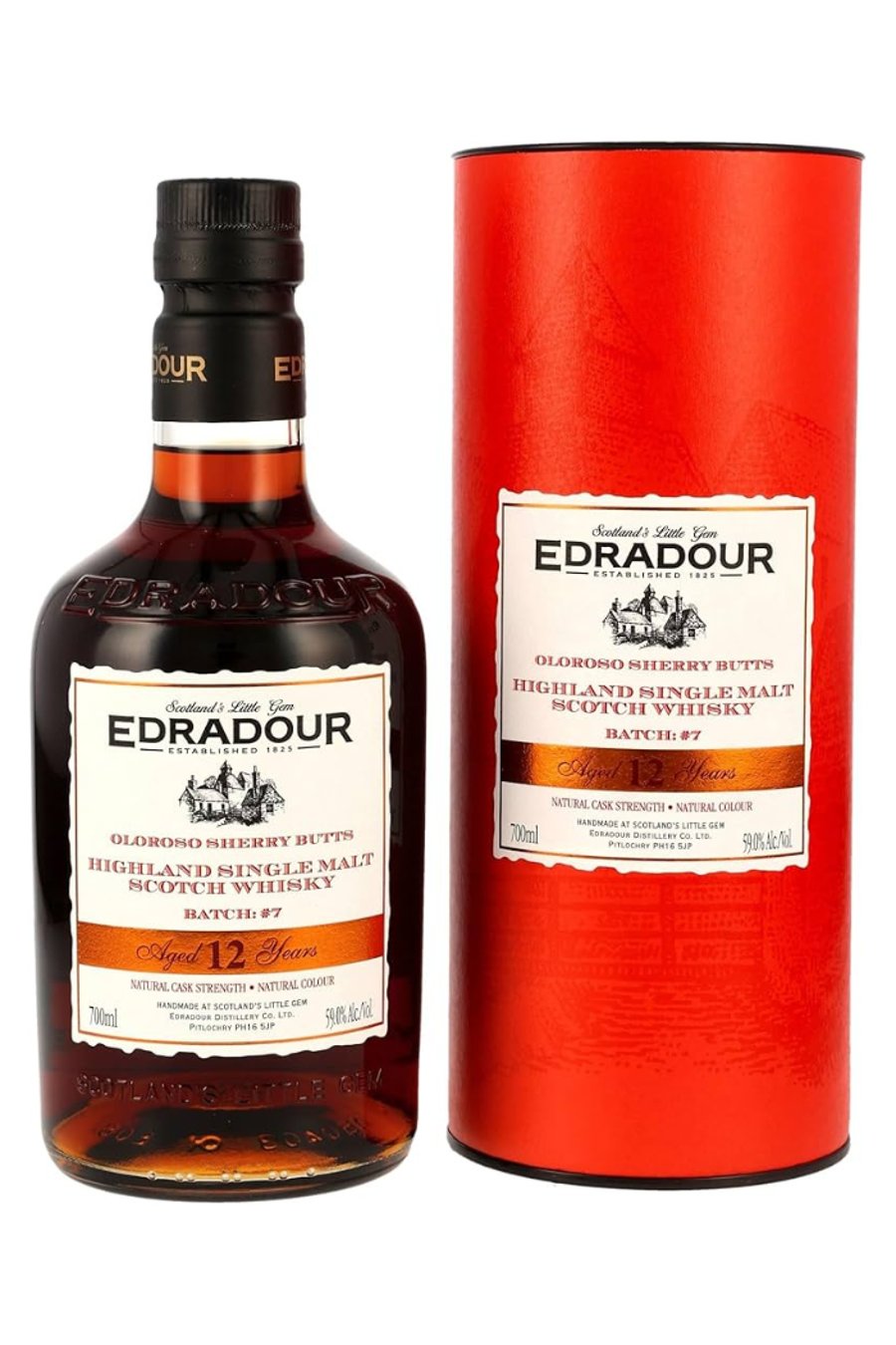 Edradour 12 ára Cask Strength – Batch 7 Sherry Cask (Vintage 2013)