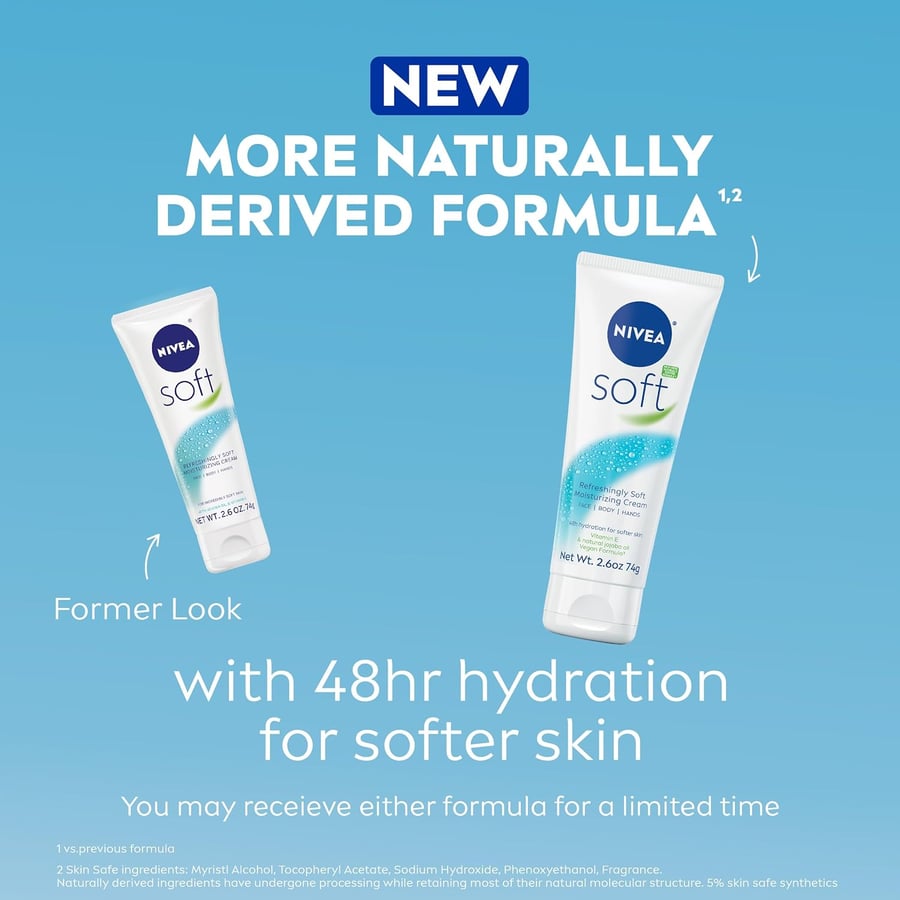 Nivea Soft Mjúkt Rakagefandi Krem 75 ml